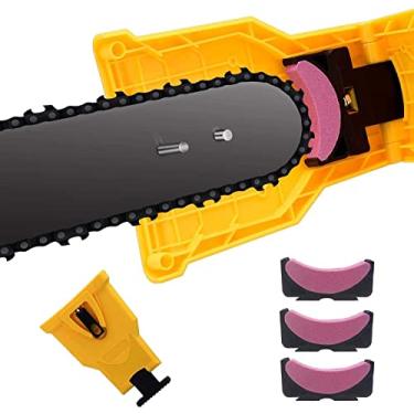 Imagem de Afiador de Motosserra Universal Montado Ferramentas Moagem Afiagem Rápida com Pedras Afiar Compatível a Maioria das Motosserras