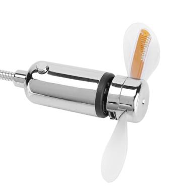 Imagem de Naroote Mini Ventilador USB LED Flexível para Notebook PC, Pescoço Ajustável, Lâminas Macias Duráveis, Exibição de Mensagens Programáveis, Fácil de Usar para Mesa de Escritório