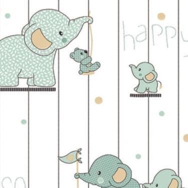 Imagem de Papel de Parede YOYO II Infantil Branco YY204703R