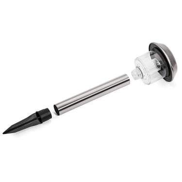 Imagem de Kit 2 Luminária Solar Luz De Led Jardim Inox Acrílico