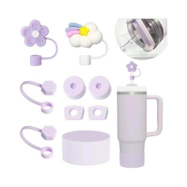 Imagem de Conjunto De Protetores Antivazamento Para Copo Stanley 9 Peças Com 2 P