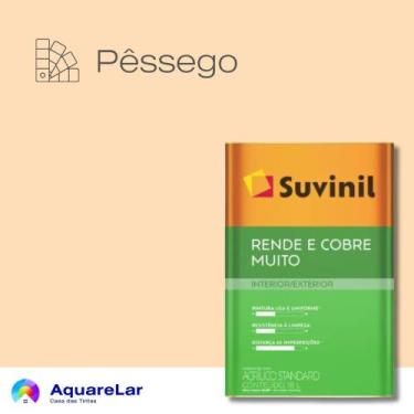 Imagem de Rende & Cobre Muito Suvinil Fosco 16L, PÊSSEGO