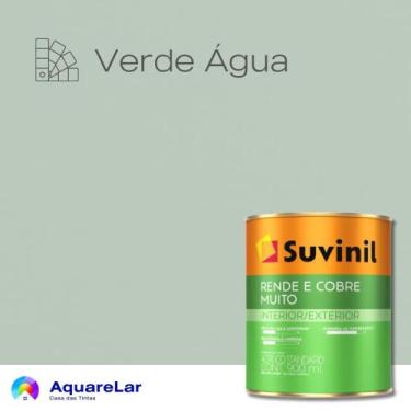 Imagem de Rende & Cobre Muito Suvinil Fosco 3,2L, VERDE ÁGUA
