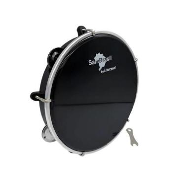 Imagem de Pandeiro Liverpool Sambrasil 8 Preto Pele Preta