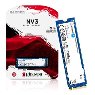 Imagem de SSD 2TB Kingston M.2 Nvme PCie 4, Leitura 6000MB/s - Gravação 5000MB/s, Nv3 - Snv3s/2000g