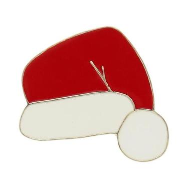 Imagem de Broches Esmaltados De Natal Com Strass: Laço, Maçã, Boneco De Neve, Pi