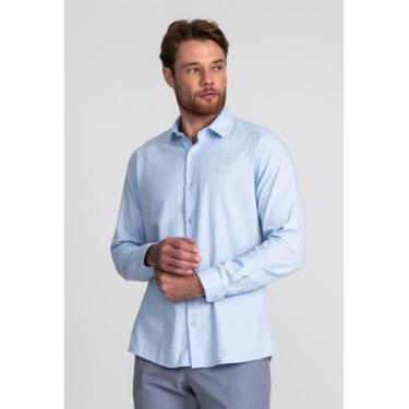 Imagem de Camisa Manga Longa Docthos Slim Xadrez, 057 azul claro, PP