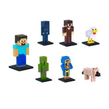 Imagem de Boneco 3D Minecraft Série 2 Sortido e Unitário Multikids - BR2552