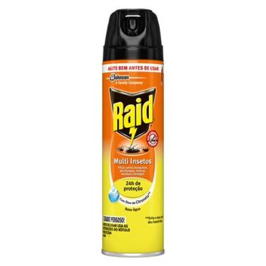 Imagem de Inseticida Aerossol Multi Insetos Citronela 420ml Raid, 420ml