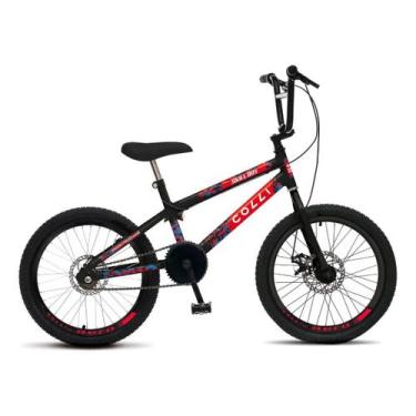 Imagem de Bicicleta infantil colli skill boy aro 20 com freio a disco preto fosc