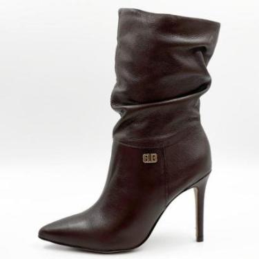 Imagem de Bota Bottero Cano Médio Salto Alto Fino Feminina-Feminino