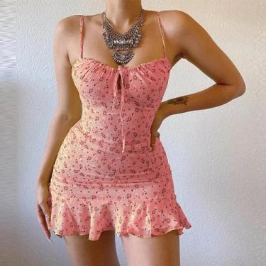 Imagem de Vestido Camisola Floral Sexy Feminino - Confortável e Casual para o Ve