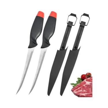 Imagem de Faca De Açougueiro Multifuncional Em Aço Inoxidável Para Filetar Peixe