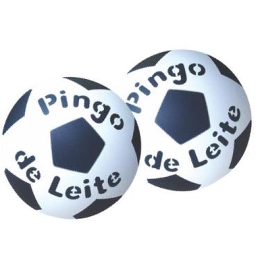 Imagem de Bola Infantil Pingo de Leite Vinil Nº 8 Vazia - Pacote com 12 Unidades