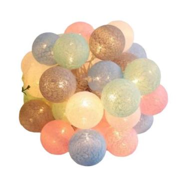 Imagem de Guirlanda De Luzes De Fada De Algodão Para Natal, Páscoa, Decoração De