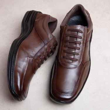 Imagem de Sapato Masculino Vinci em Couro Leather - Conforto o dia todo - LOJA R