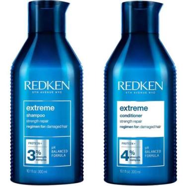 Imagem de Kit Redken Extreme Shampoo 300ml e Condicionador 300ml Força e Reparaç