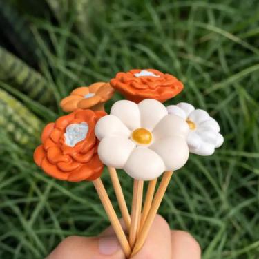 Imagem de Arranjo De Flores Artificiais Buque Para Vaso Centro Mesa 5un - Artesa