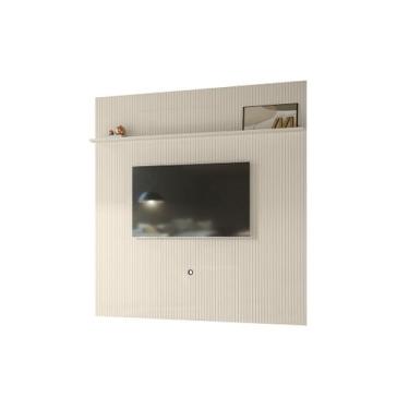 Imagem de Painel Piso-Teto New Guaporé para TV até 75 com Prateleira Off White L