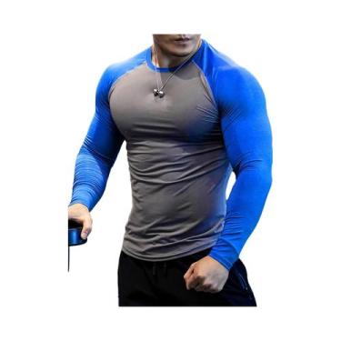 Imagem de Camiseta De Compressão Masculina De Secagem Rápida Para Treino De Fute