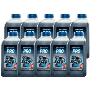 Imagem de Óleo Lubrificante para motor 2 Tempos 500ml 10 Unidades PRO HUSQVARNA