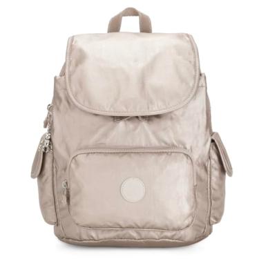 Imagem de Kipling Mochila feminina ocidental pequena, tamanho único, Prata (brilho metálico), One...