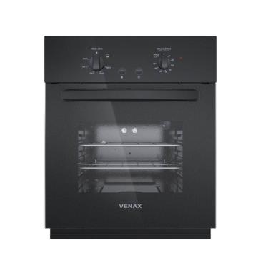 Imagem de Forno De Embutir A Gas Venax 50 Litros Giii Gas Glp Totale Nero Preto 127V