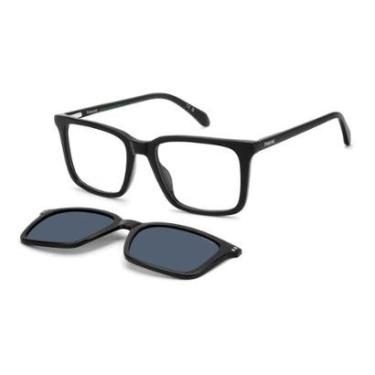 Imagem de Armação de Óculos Polaroid Pld D604/c 807 53 Preto Brilho-Masculino