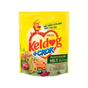 Imagem de Biscoito Keldog +Crock Integral Multi com Vegetais para Cães 400g, Int