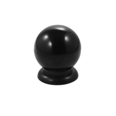 Imagem de Puxador Bola Plástica Preta Grande Verniz 75 Gecele