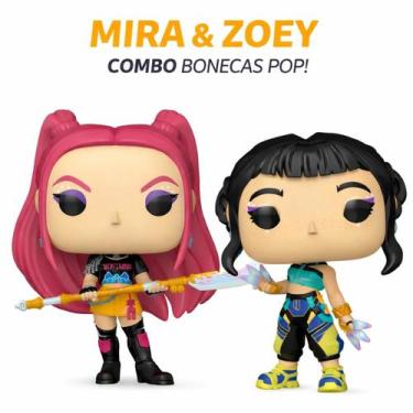 Imagem de Boneca Estilo Kpop Combo Duplo Mira Zoey Miniatura Ação Presente entre