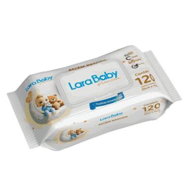 Imagem de Toalha Umedecida Lara Baby Premium Recém Nascido RN 120 Unidades