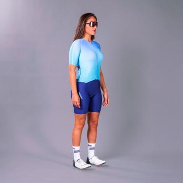 Imagem de Macaquinho de Triathlon 140 Woom Feminino Azul-Feminino