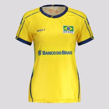 Imagem de Camisa Volt Brasil Vôlei CBV 2025 Feminina-Feminino