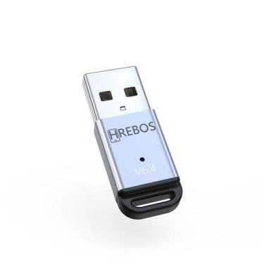 Imagem de Adaptador USB Bluetooth 5.4 Hrebos AD-228 para PC Notebook Fone Mouse 
