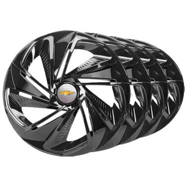 Imagem de Jogo Calota Nitro Black Aro 14 Gm Corsa Celta Montana Cobalt - Elitte