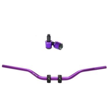 Imagem de Kit Guidão Trail Peso Honda Fazer Fazer250 Xre Xre190 - NoBrand, Roxo