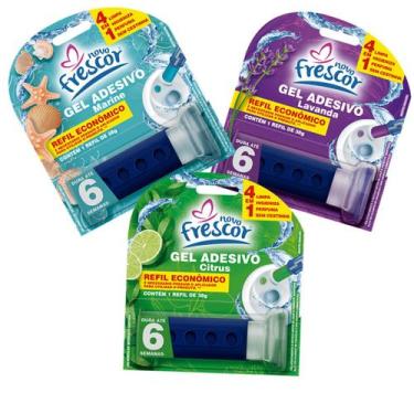 Imagem de Kit 3 Unidades REFIL Detergente Sanitários PARA REPOSIÇÃO Gel Adesivo 
