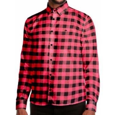 Imagem de Camisa Social MX72 Fit Manga Longa Flanela Mista Masculino Adulto Core