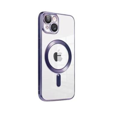 Imagem de Capa Magnética Transparente De Luxo Para Apple Magsafe Compatível Com 