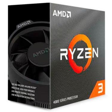 Imagem de Processador AMD Ryzen 3 4100 AM4 4.0GHz 6MB Cache Wraith Stealth - 100
