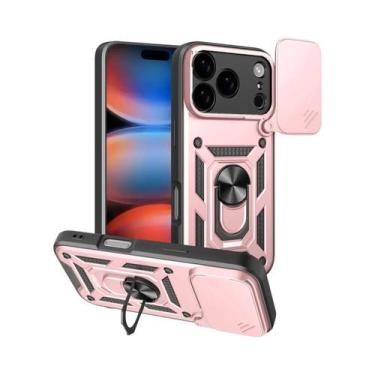 Imagem de Capa Armored Para iPhone 17 16 pro Max Com Proteção Magnética Para Câm