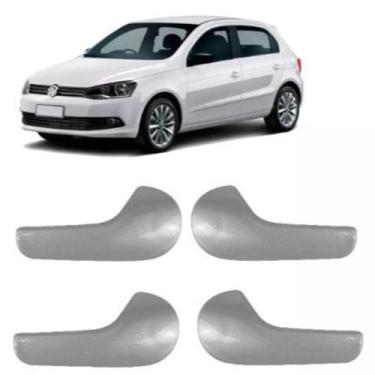 Imagem de Jogo Maçaneta Interna Gol Voyage G6 cinza Jogo Das 4 Portas - importad