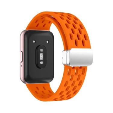 Imagem de Pulseira Magnética Samsung Galaxy Fit 3 Com Fivela De Metal E Faixa De