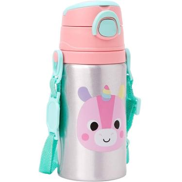 Imagem de Garrafa de Alumínio Buba Zoo Unicórnio Rosa