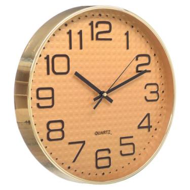 Imagem de Relógio De Parede 30 cm Decorativo Silencioso Ponteiro Continuo Sala C