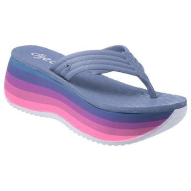 Imagem de Tamanco Feminino Dijean Ultra Leve Conforto Macio Anabela - Rose - 37-Feminino