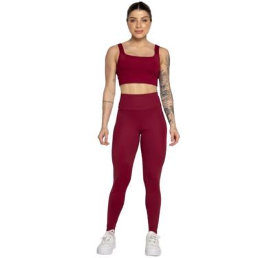 Imagem de Conjunto Top Alça Grossa e Calça Legging Smart Bella Fiore Alta Compressão Academia Mod...