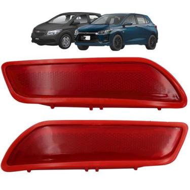 Imagem de 02 Refletor Parachoque Traseiro Onix Ls Lt 2013 A 2015 2016 - DSC