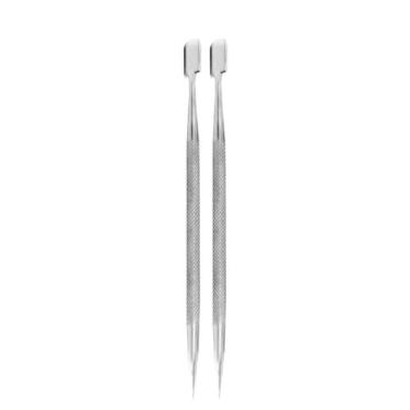 Imagem de Espátula de Cutícula Cutemax Dupla Ponta Palito Aço Inox Pedicure Quan
